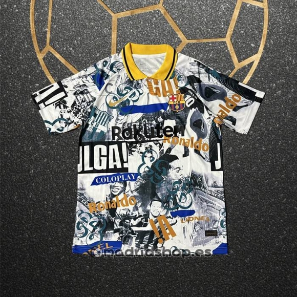 Tailandia Camiseta Barcelona Special 25-26 Blanco Negro