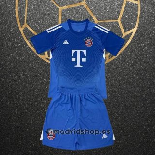 Camiseta Bayern Munich Portero Nino 25-26 Azul