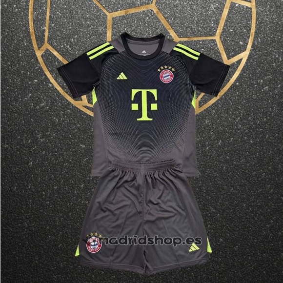 Camiseta Bayern Munich Portero Nino 25-26 Negro