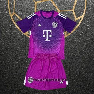 Camiseta Bayern Munich Portero Nino 25-26 Purpura
