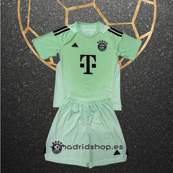 Camiseta Bayern Munich Portero Nino 25-26 Verde