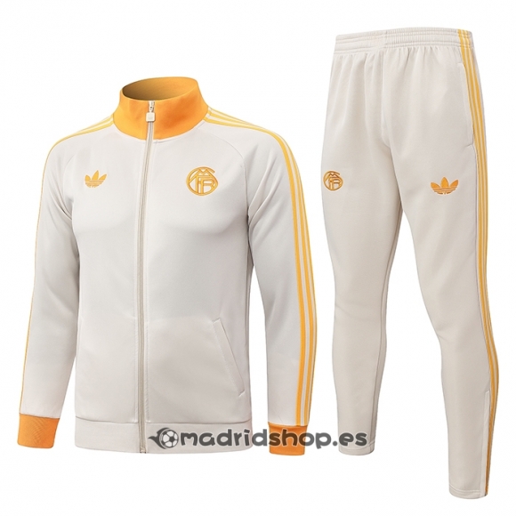 Chandal de Chaqueta del Bayern Munich Nino 26-27 Crema Naranja