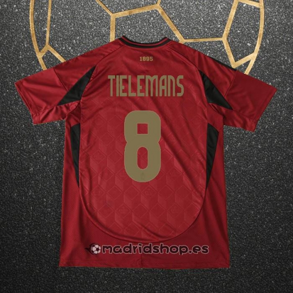 Camiseta Belgica Jugador Tielemans Primera Eurocopa 2024