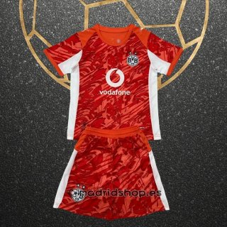 Camiseta Borussia Dortmund Portero Segunda Nino 25-26 Rojo