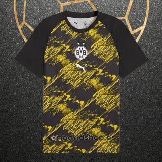 Camiseta Pre Partido del Borussia Dortmund 26-27 Negro Amarillo