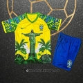 Camiseta Brasil Jesus Nino 25-26 Amarillo