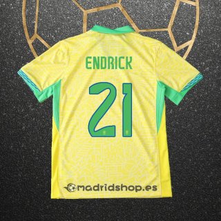 Camiseta Brasil Jugador Endrick Primera 2024