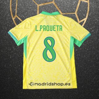 Camiseta Brasil Jugador L.Paqueta Primera 2024