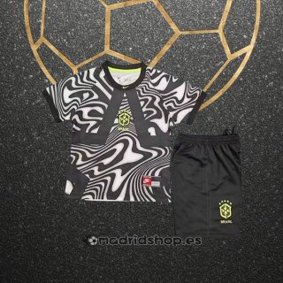 Camiseta Brasil Portero Nino 2026 Negro