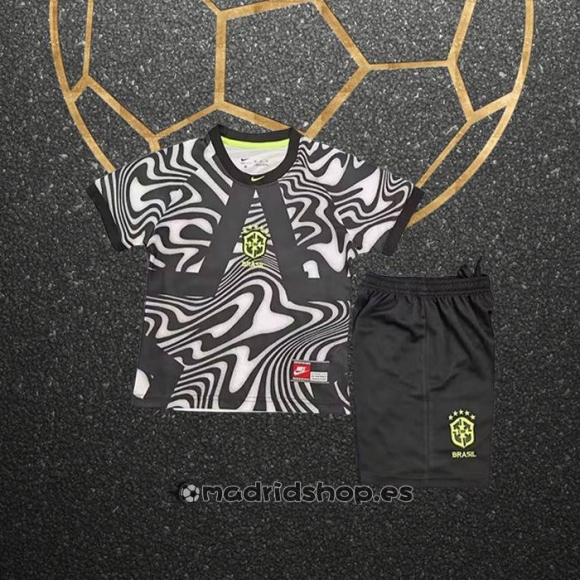 Camiseta Brasil Portero Nino 2026 Negro