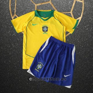 Camiseta Brasil Primera Nino Retro 2004