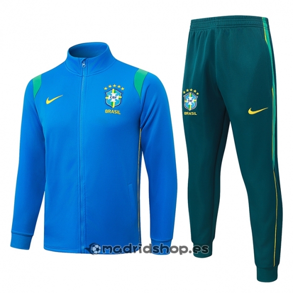 Chandal de Chaqueta del Brasil Nino 26-27 Azul