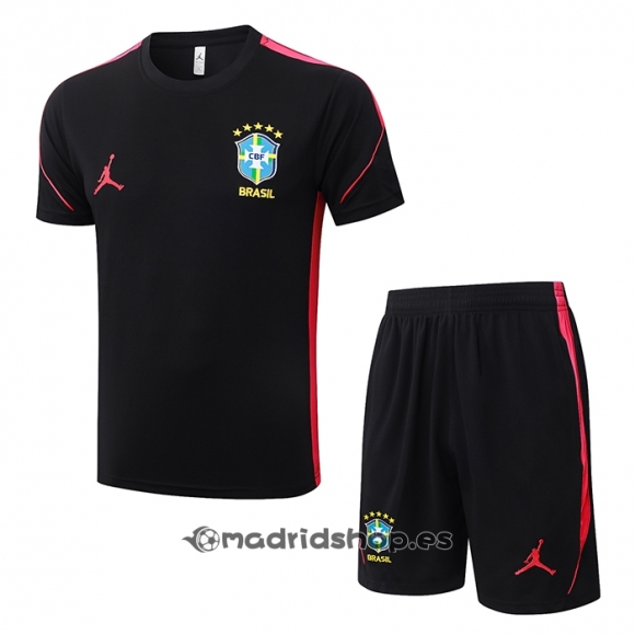 Chandal del Brasil Manga Corta 2026-27 Negro - Pantalon Corto