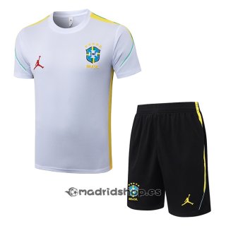Chandal del Brasil Manga Corta 26-27 Blanco - Pantalon Corto
