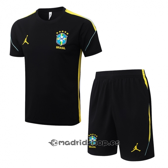 Chandal del Brasil Manga Corta 26-27 Negro - Pantalon Corto