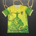 Tailandia Camiseta Brasil Jesus 2025-2026 Amarillo Verde