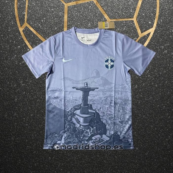 Tailandia Camiseta Brasil Jesus 2025-26 Gris