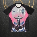 Tailandia Camiseta Brasil Jesus 2026 Gris Rosa