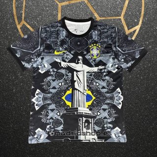 Tailandia Camiseta Brasil Jesus 25-26 Negro