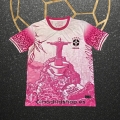 Tailandia Camiseta Brasil Jesus 25-26 Rosa