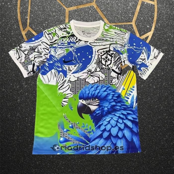 Tailandia Camiseta Brasil Special 25-26 Blanco Azul