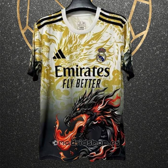 Tailandia Camiseta Real Madrid Dragon 25-26 Amarillo