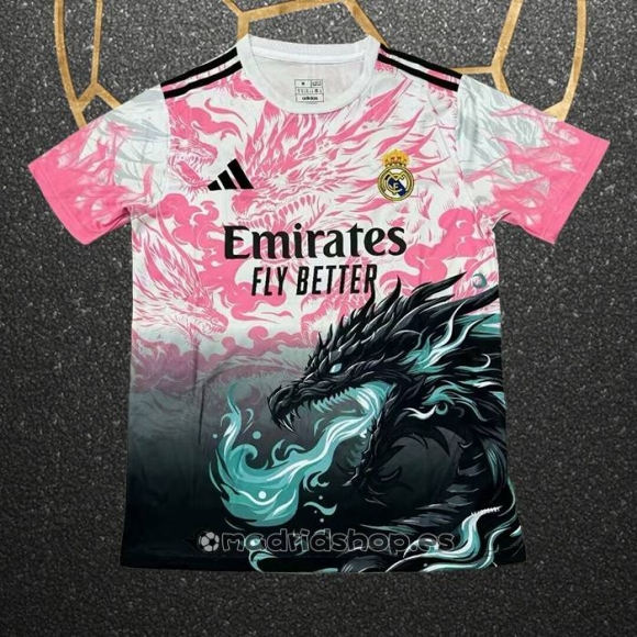 Tailandia Camiseta Real Madrid Dragon 25-26 Rosa Negro