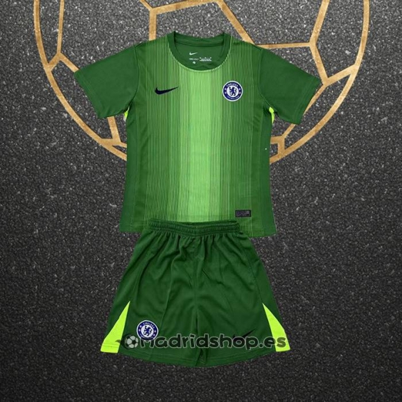 Camiseta Chelsea Portero Nino 25-26 Verde