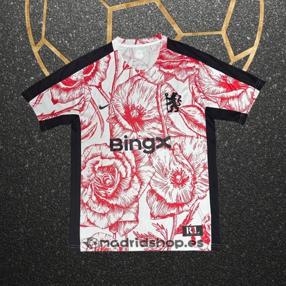 Camiseta Pre Partido del Chelsea 25-26 Rojo