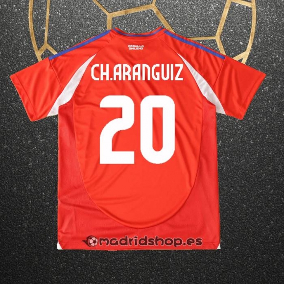 Camiseta Chile Jugador Ch.Aranguiz Primera 2024