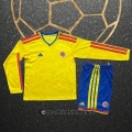 Camiseta Colombia Primera Manga Larga Nino 2026
