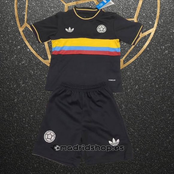 Camiseta Colombia Special Nino 2025 Negro