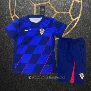 Camiseta Croacia Segunda Nino Eurocopa 2024