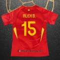 Camiseta Espana Jugador Alex B. Primera Eurocopa 2024