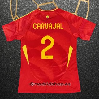 Camiseta Espana Jugador Carvajal Primera Eurocopa 2024