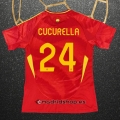 Camiseta Espana Jugador Cucurella Primera Eurocopa 2024