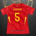 Camiseta Espana Jugador D.Vivian Primera Eurocopa 2024