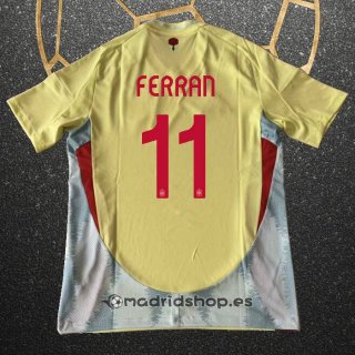 Camiseta Espana Jugador Ferran Segunda Eurocopa 2024
