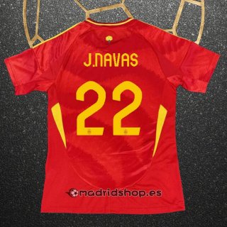 Camiseta Espana Jugador J.Navas Primera Eurocopa 2024