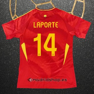 Camiseta Espana Jugador Laporte Primera Eurocopa 2024