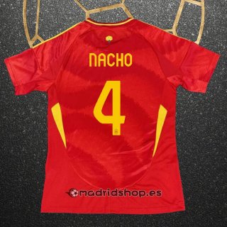 Camiseta Espana Jugador Nacho Primera Eurocopa 2024