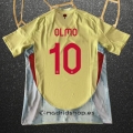 Camiseta Espana Jugador Olmo Segunda Eurocopa 2024