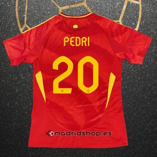Camiseta Espana Jugador Pedri Primera Eurocopa 2024