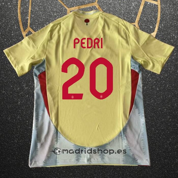 Camiseta Espana Jugador Pedri Segunda Eurocopa 2024