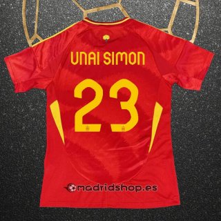 Camiseta Espana Jugador Unai Simon Primera Eurocopa 2024