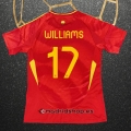 Camiseta Espana Jugador Williams Primera Eurocopa 2024