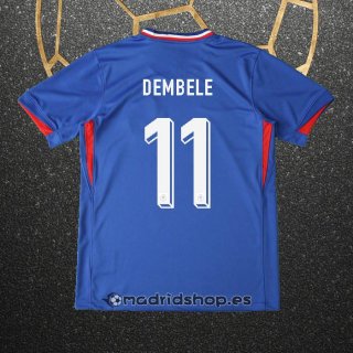 Camiseta Francia Jugador Dembele Primera Eurocopa 2024