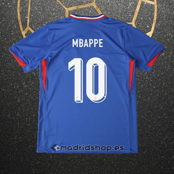 Camiseta Francia Jugador Mbappe Primera Eurocopa 2024