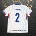 Camiseta Francia Jugador Pavard Segunda Eurocopa 2024