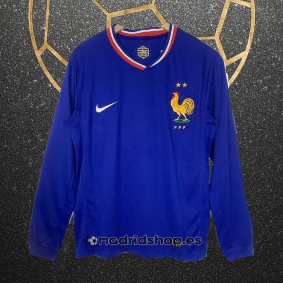 Camiseta Francia Primera Manga Larga Eurocopa 2024